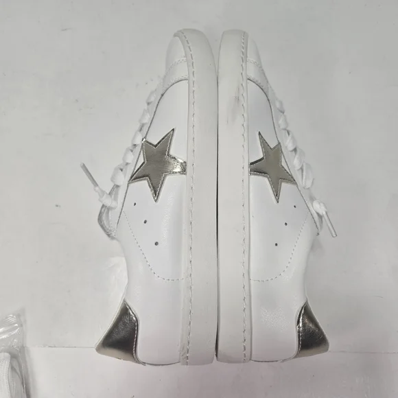Vintage Havana Carla White Sneakers with Gold Star & Extra Laces Women's Size 9 - Picture 7 of 12
